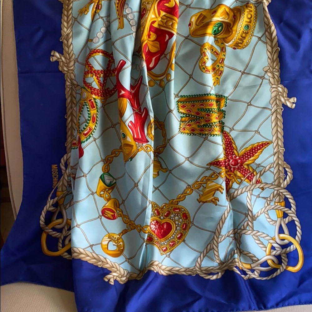 Moschino silk scarf